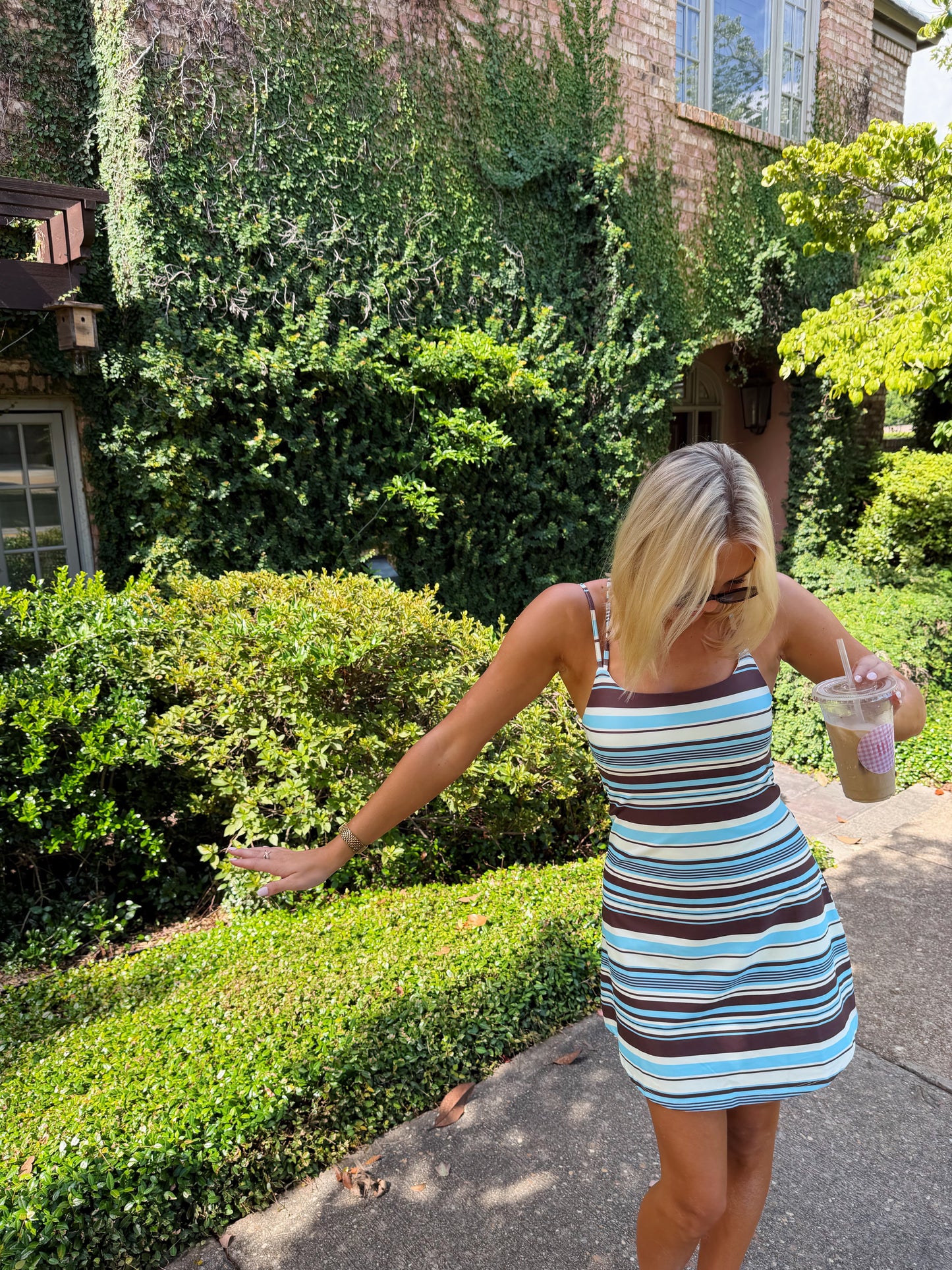 Strips + Stroll dress