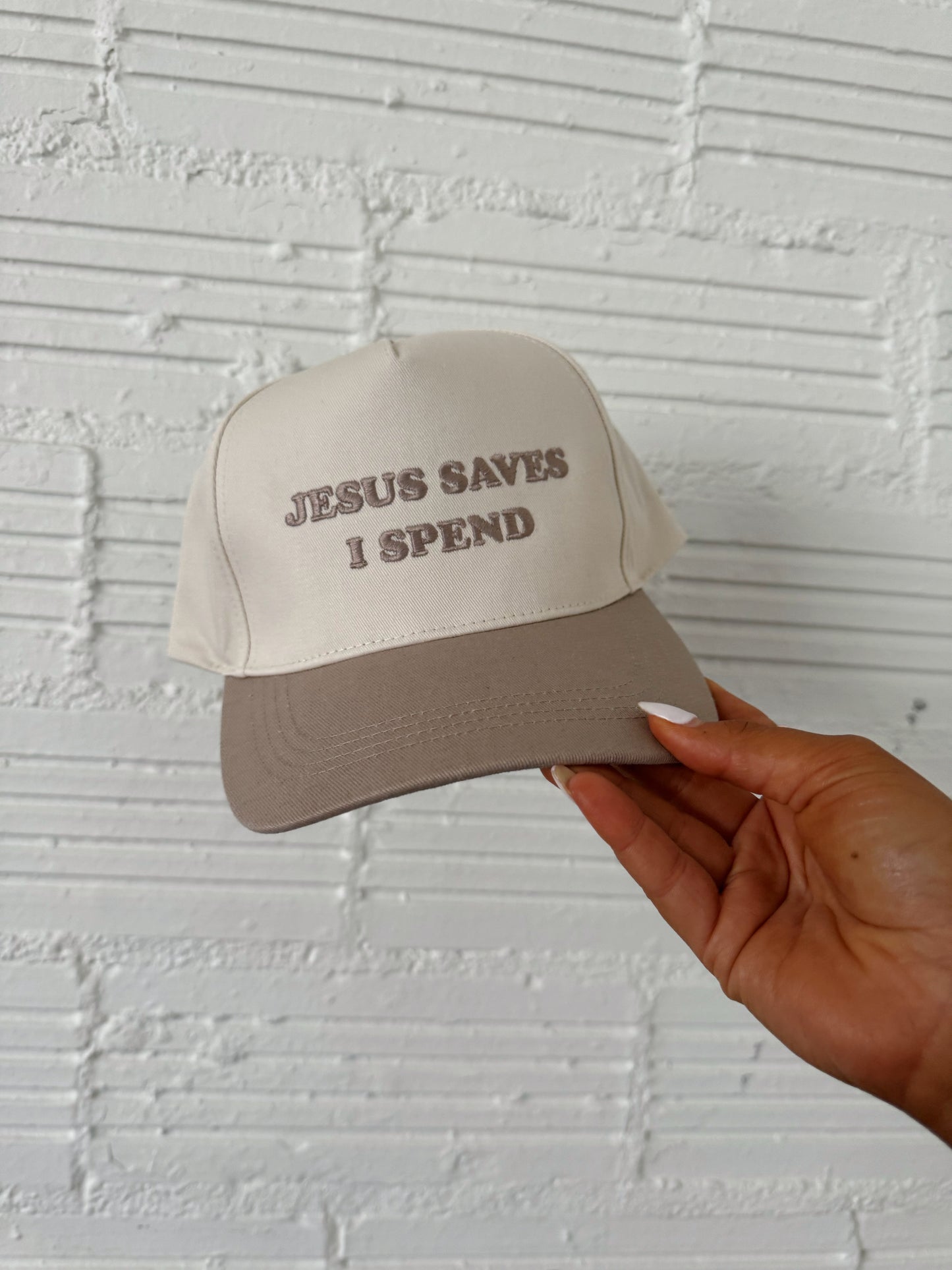 “Jesus Saves” trucker hat