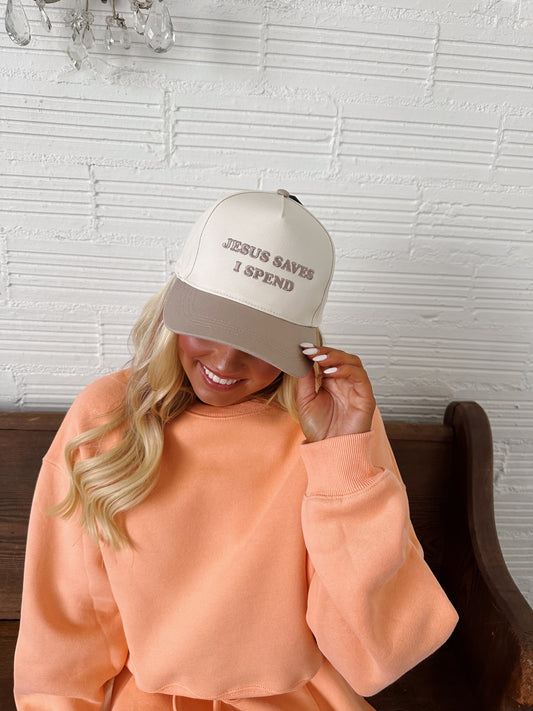 “Jesus Saves” trucker hat